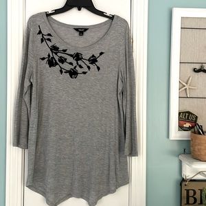 Simply Vera Wang asymmetrical rose tunic